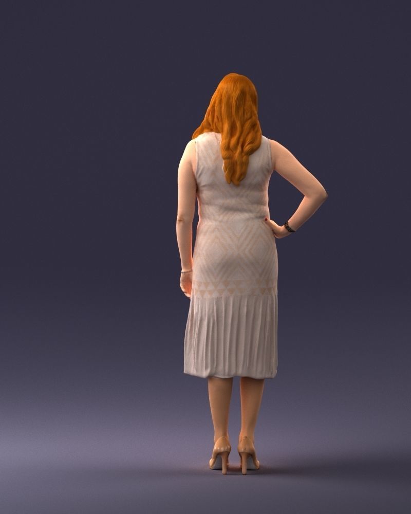 Posed woman 0430 3d print ready 3D model 3D printable | CGTrader