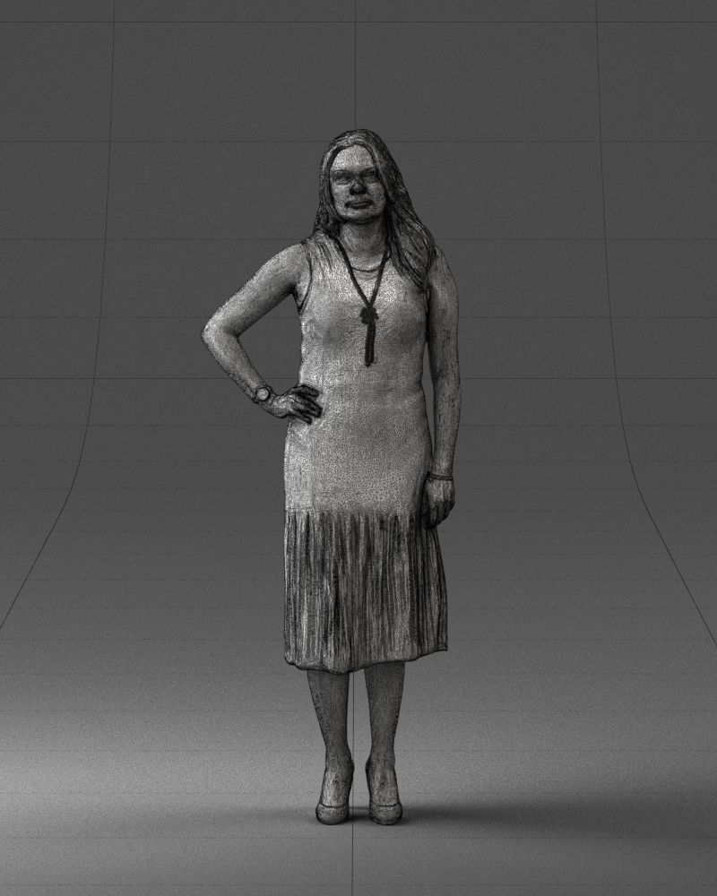 Posed woman 0430 3d print ready 3D model 3D printable | CGTrader