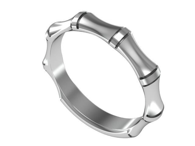 Bamboo ring 3D print model