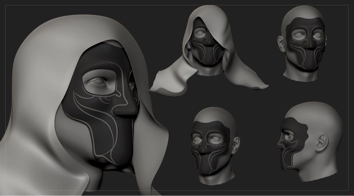 3D printable model Destiny 2 Crows Mask CGTrader