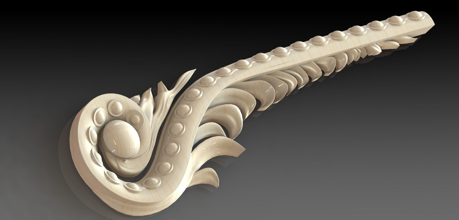 The baguette is decorative