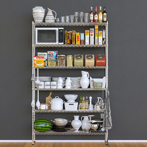 KitchenShelf kitchen shelf 3D model | CGTrader