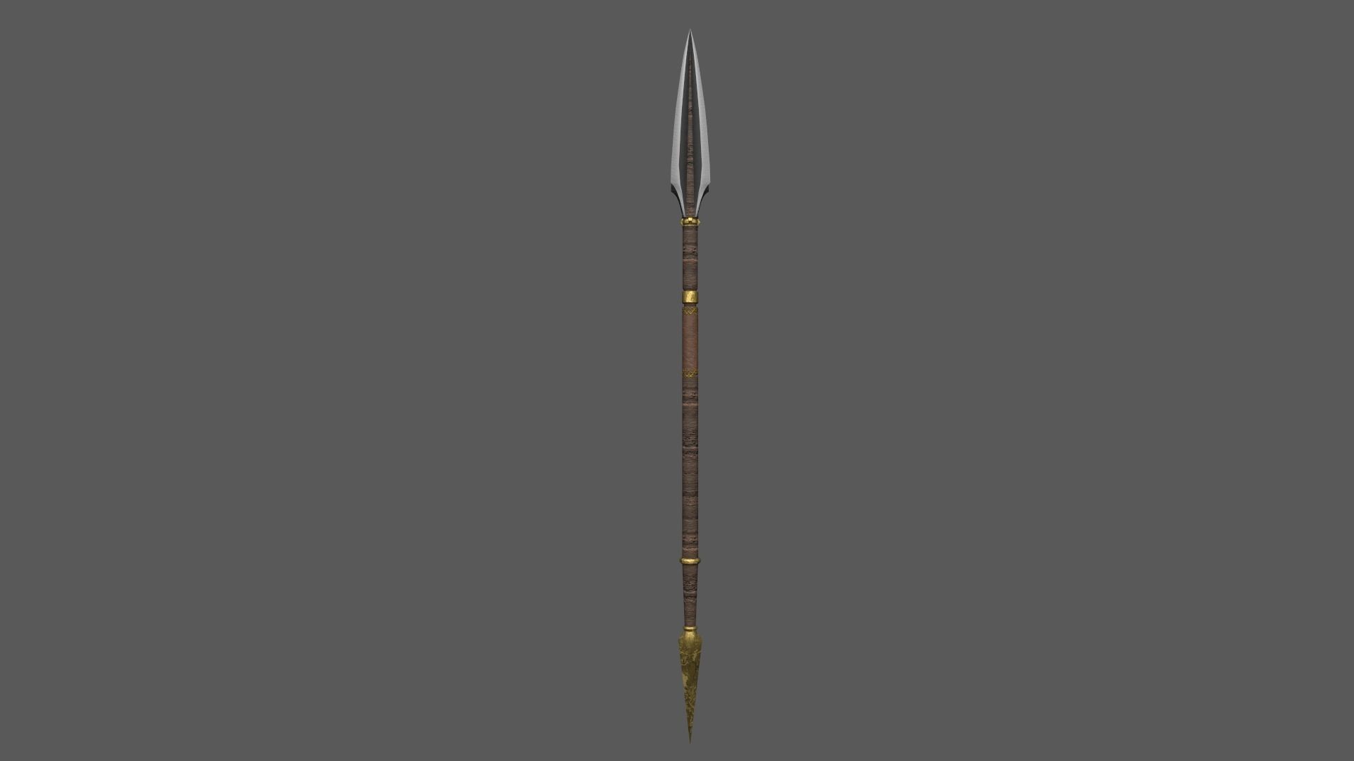 3D model Spear sword with gold handle VR / AR / low-poly | CGTrader