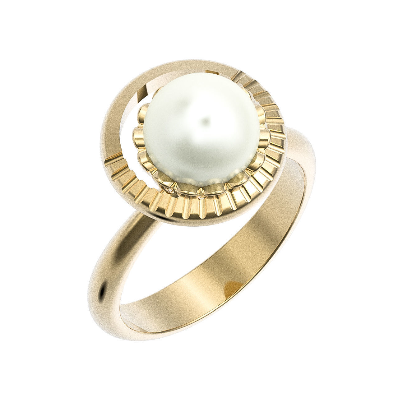  Pearls ring 3D print model