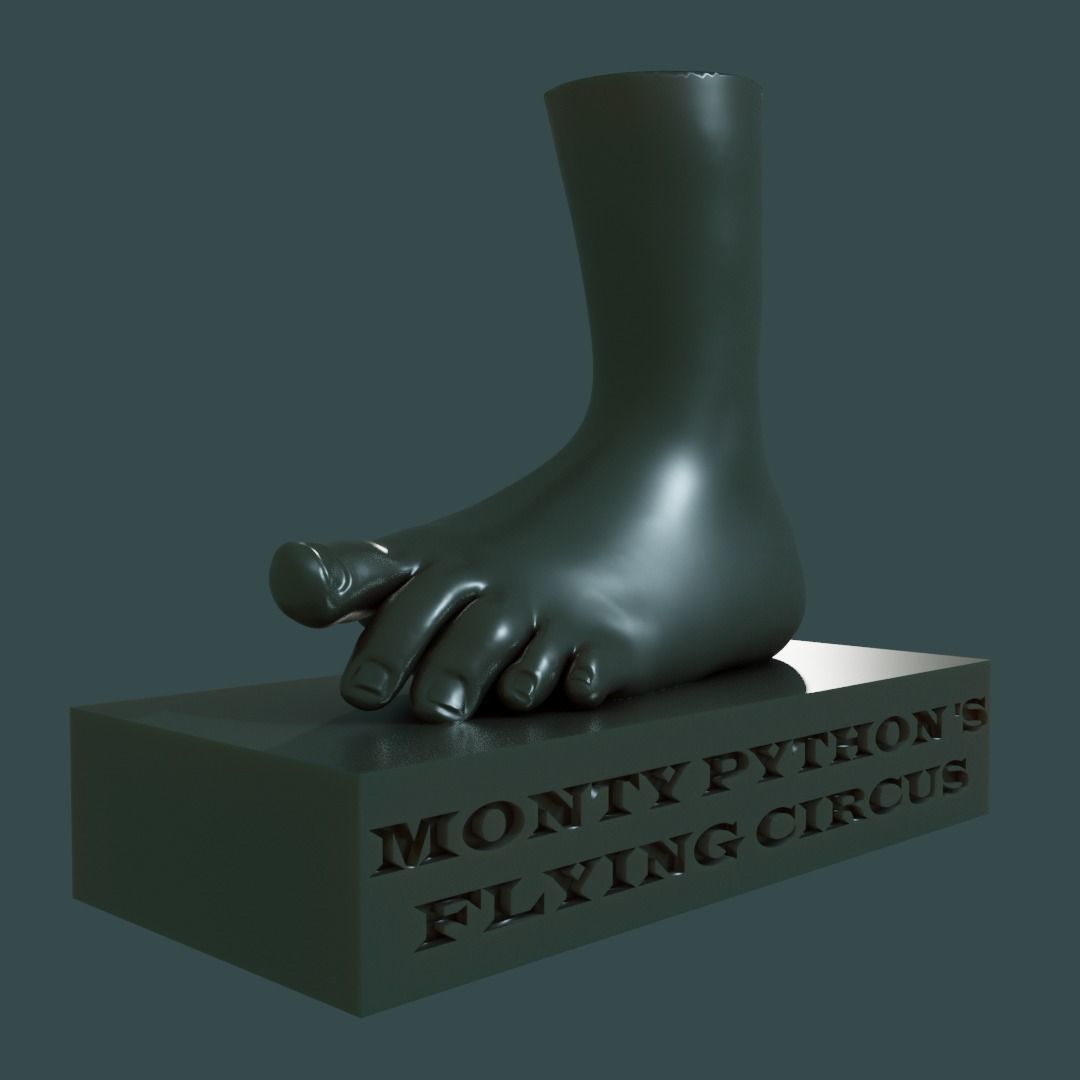 Monty Pythons Flying Circus Foot 3D model 3D printable | CGTrader