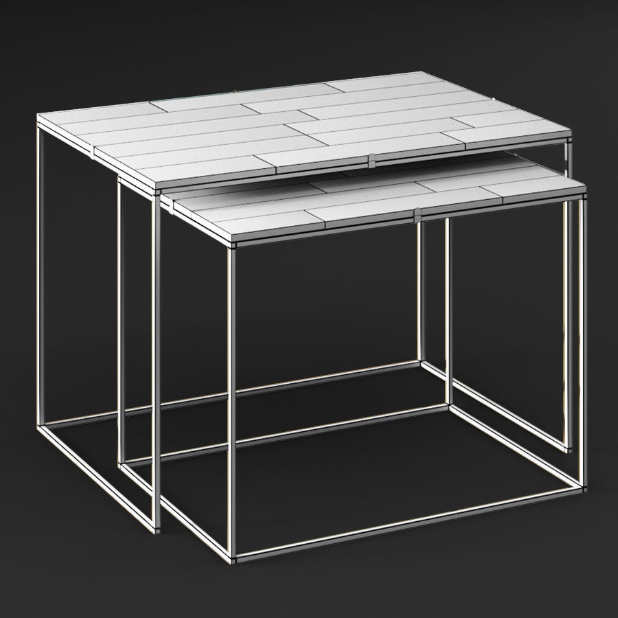 ZARA HOME marble tables 3D model CGTrader