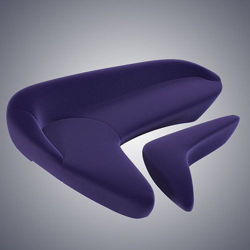 Zaha Hadid Moon System Sofa Furniture 3D model CGTrader