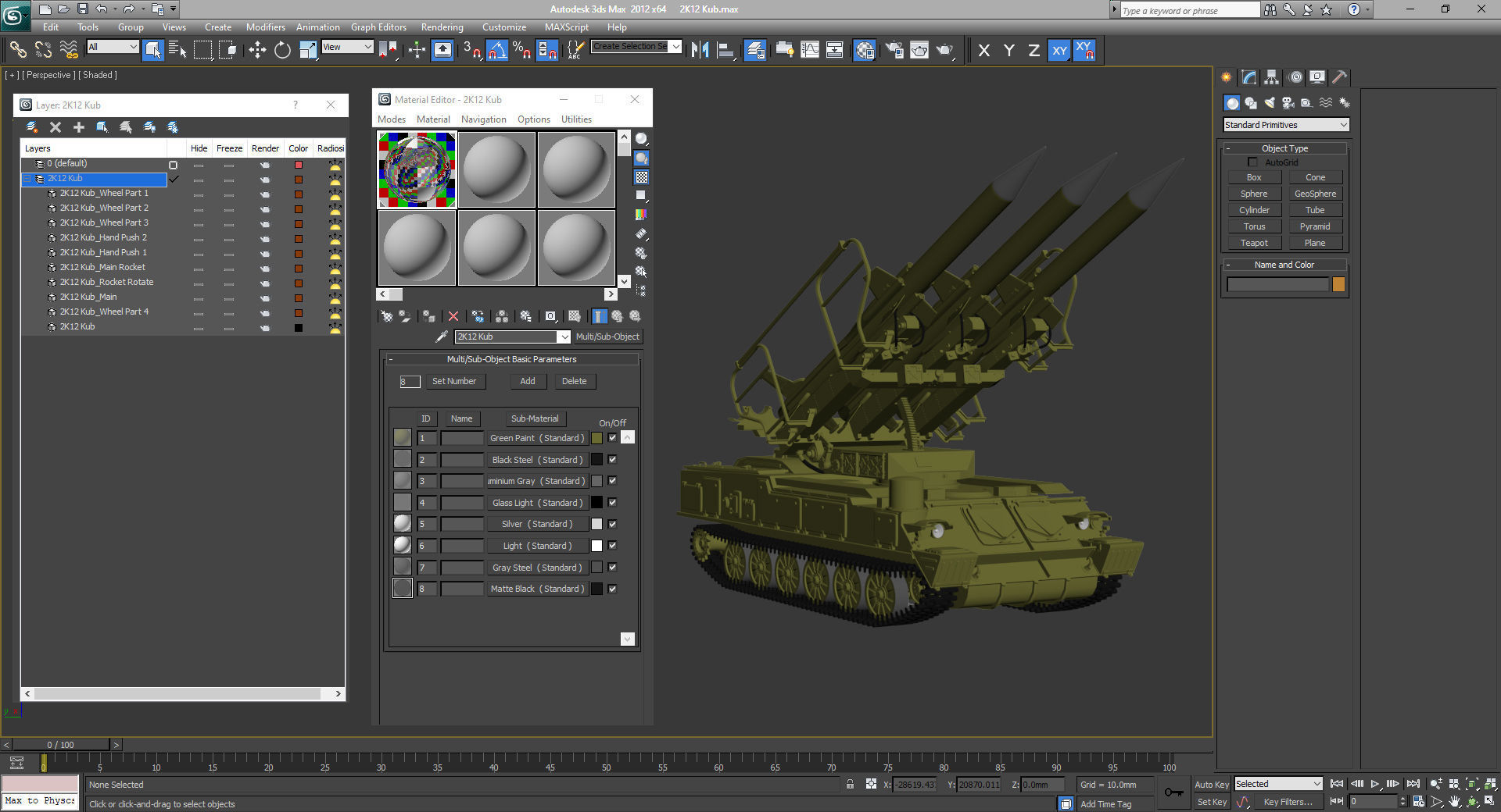 2K12 Kub SA-6 Gainful 3D model | CGTrader