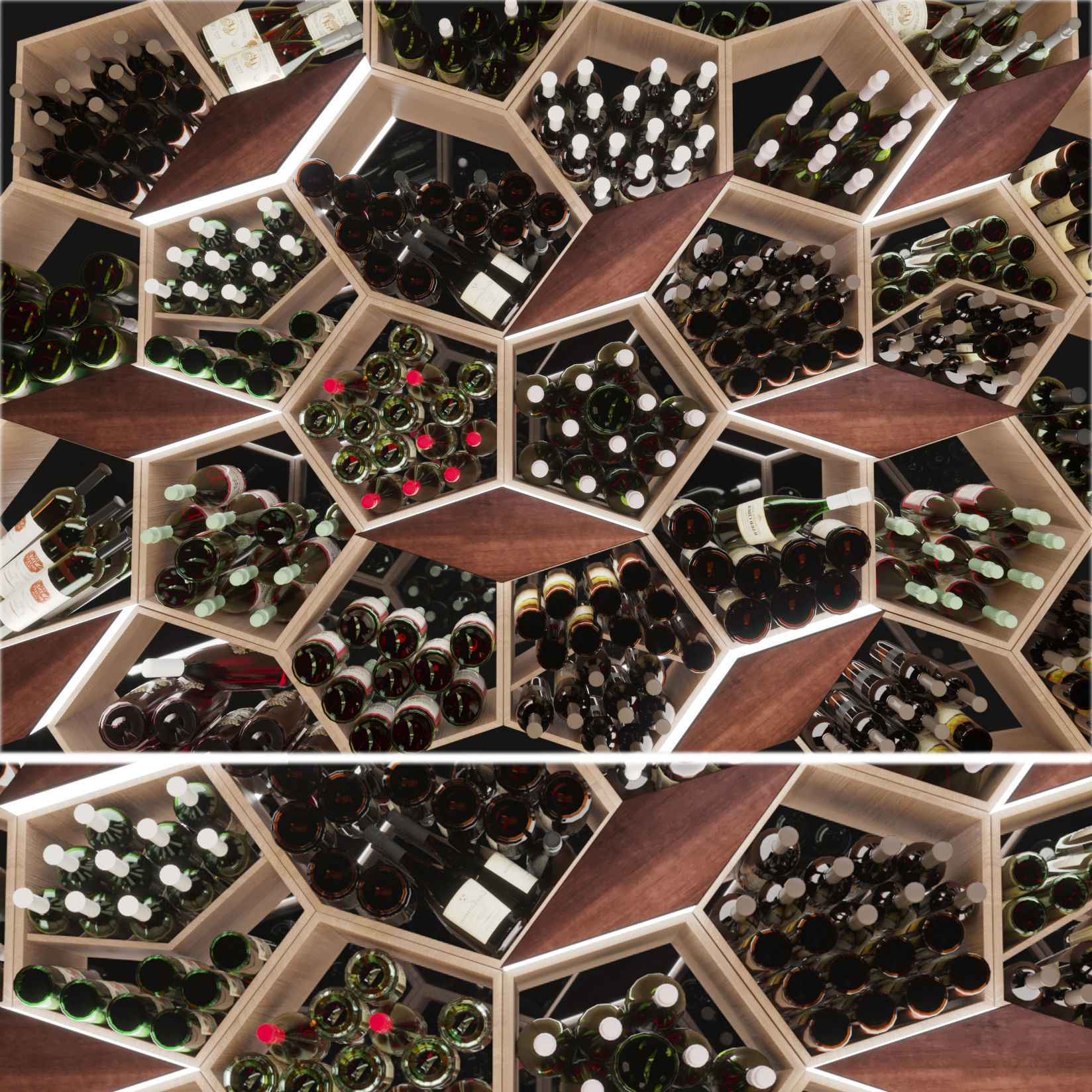 Wine rack 3D model