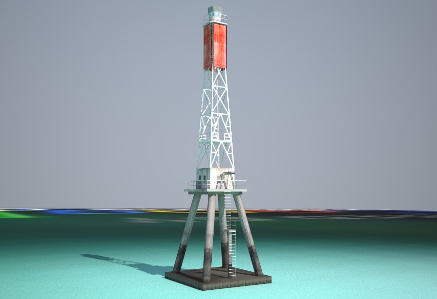 The Creal Reef Lighthouse Low poly