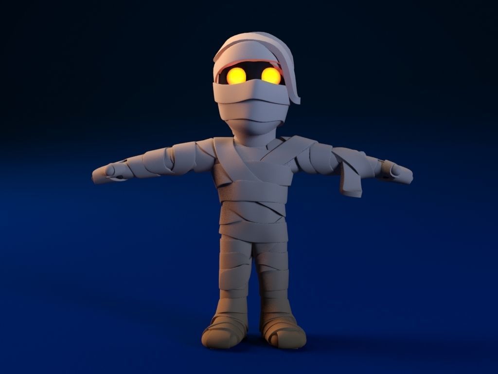 Cartoon Mummy Not Rigged
