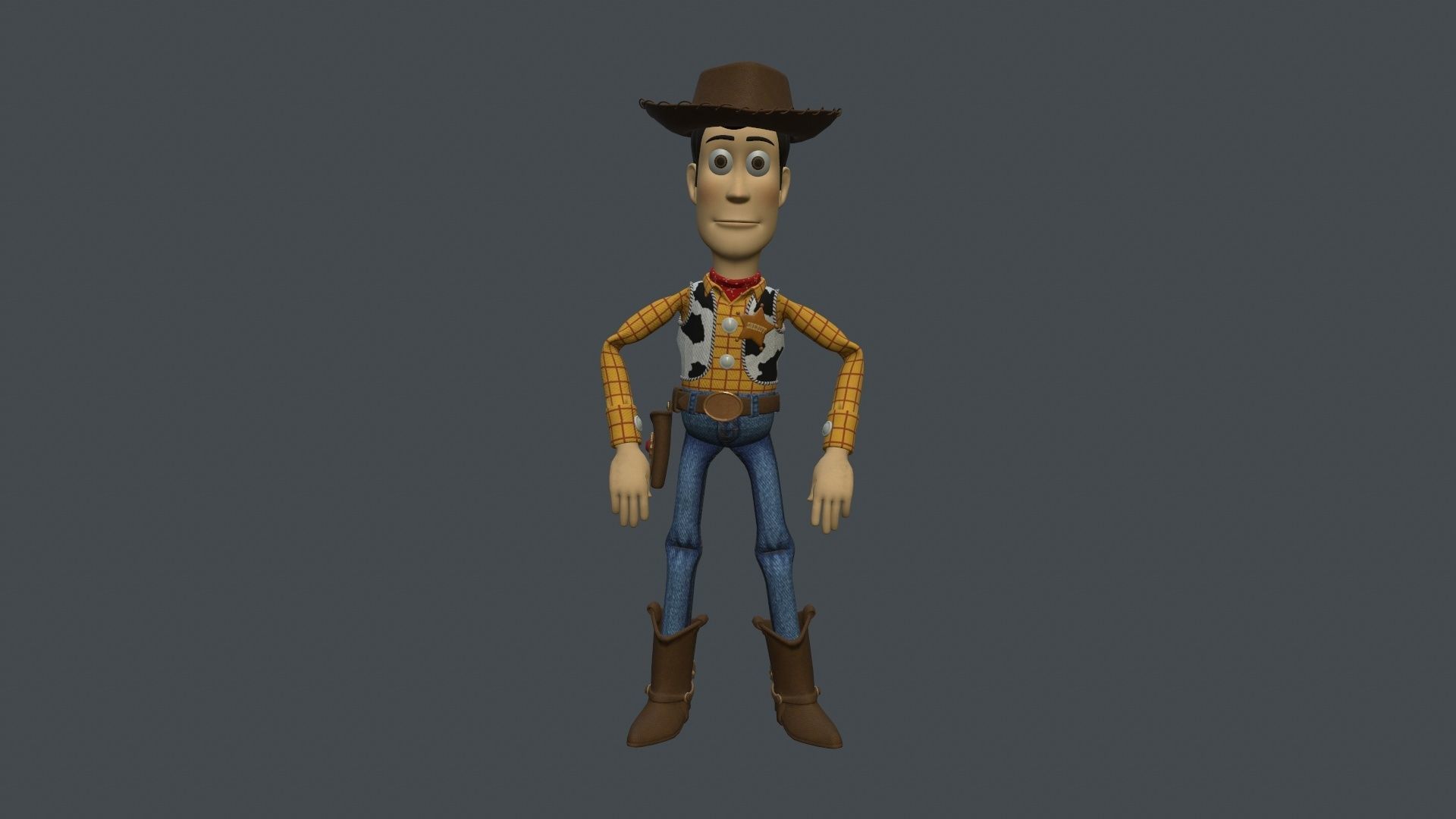 WUDY-003 Animated Woody Low-poly  3D model