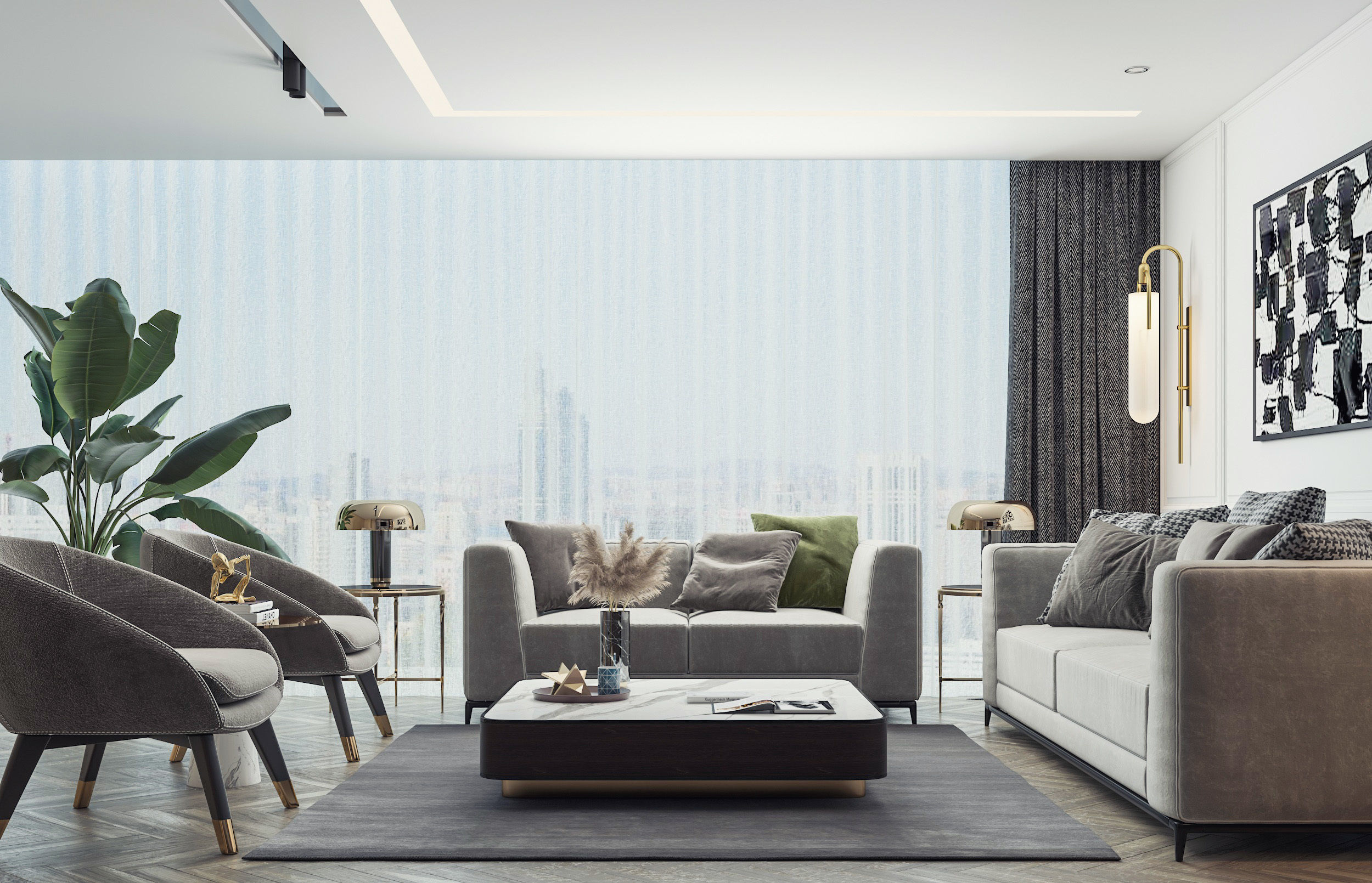Modern living room 3D model