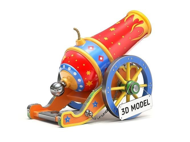 Circus Cannon 3D model | CGTrader