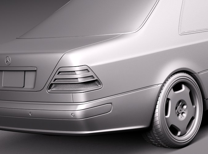 Mercedes Benz Cl500 C140 1993 1998 3d Model Max Obj 3ds