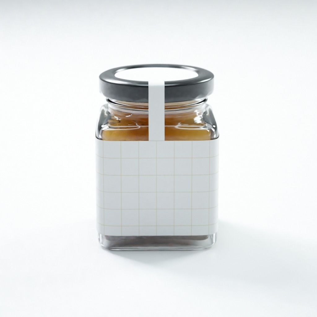 Honey Jar Gift Set Box 3D model CGTrader