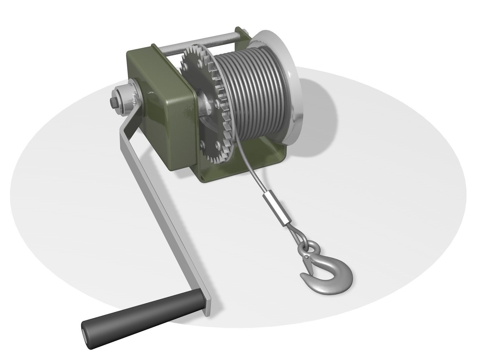 3D model WINCH CAR CGTrader