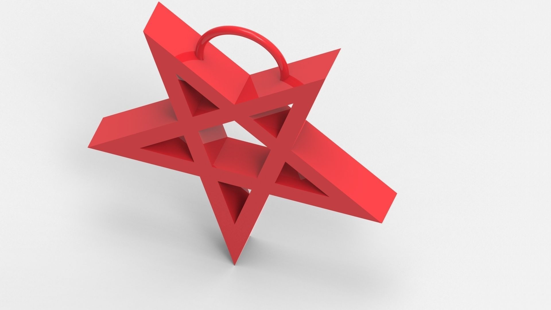 Pentagram Christmas tree decorations