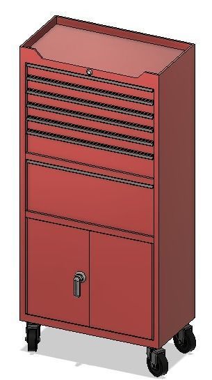3d print model garage tool box l cgtrader