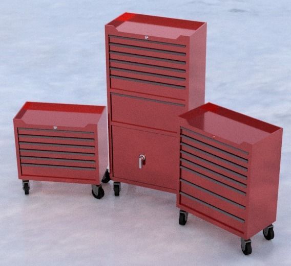 Garage tool box 3 piece