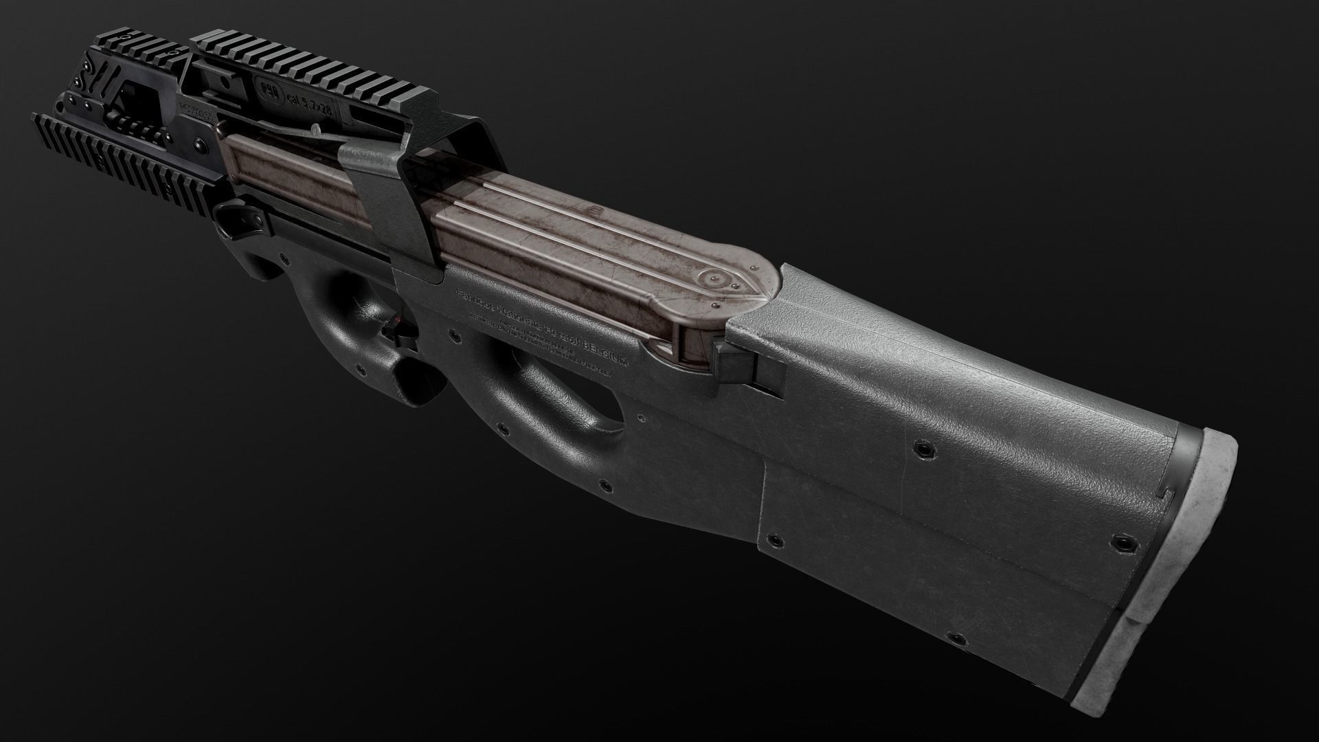 3D model FN P90 Sub Machine Gun VR / AR / low-poly | CGTrader