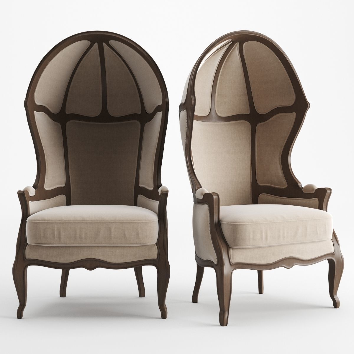 Restoration Hardware Versailles Chair 3D model CGTrader