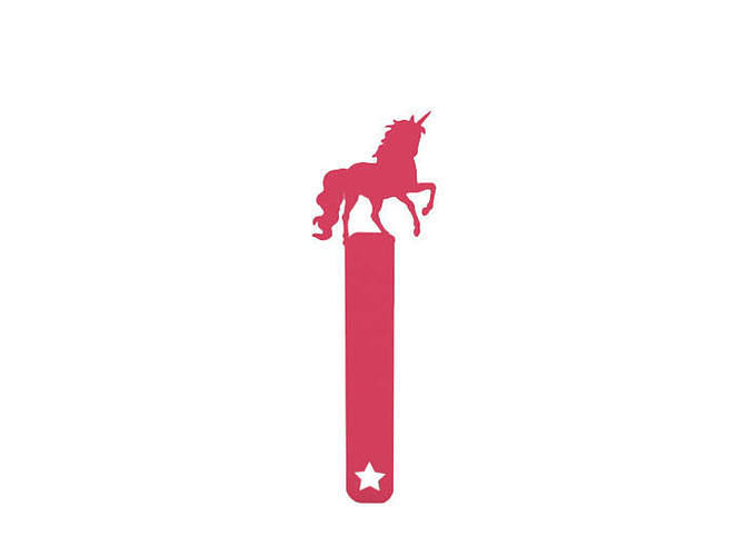 Bookmark unicorn on stick 3D model 3D printable | CGTrader