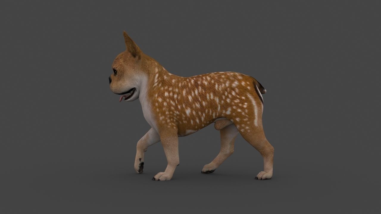UVWD-002 Dog Textures Only 3D model