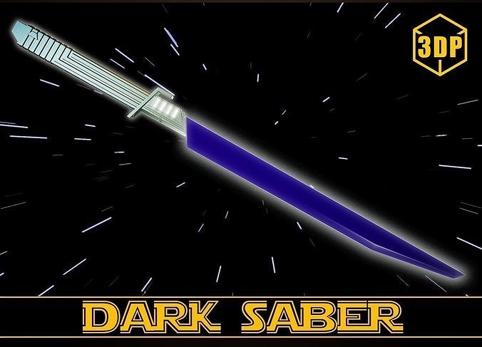 Dark Saber - Mandalorian Sword 3D model 3D printable | CGTrader