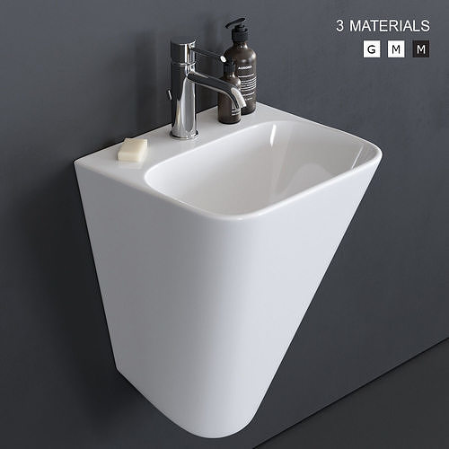 GALASSIA MEG11 Washbasin art 5407 3D model | CGTrader