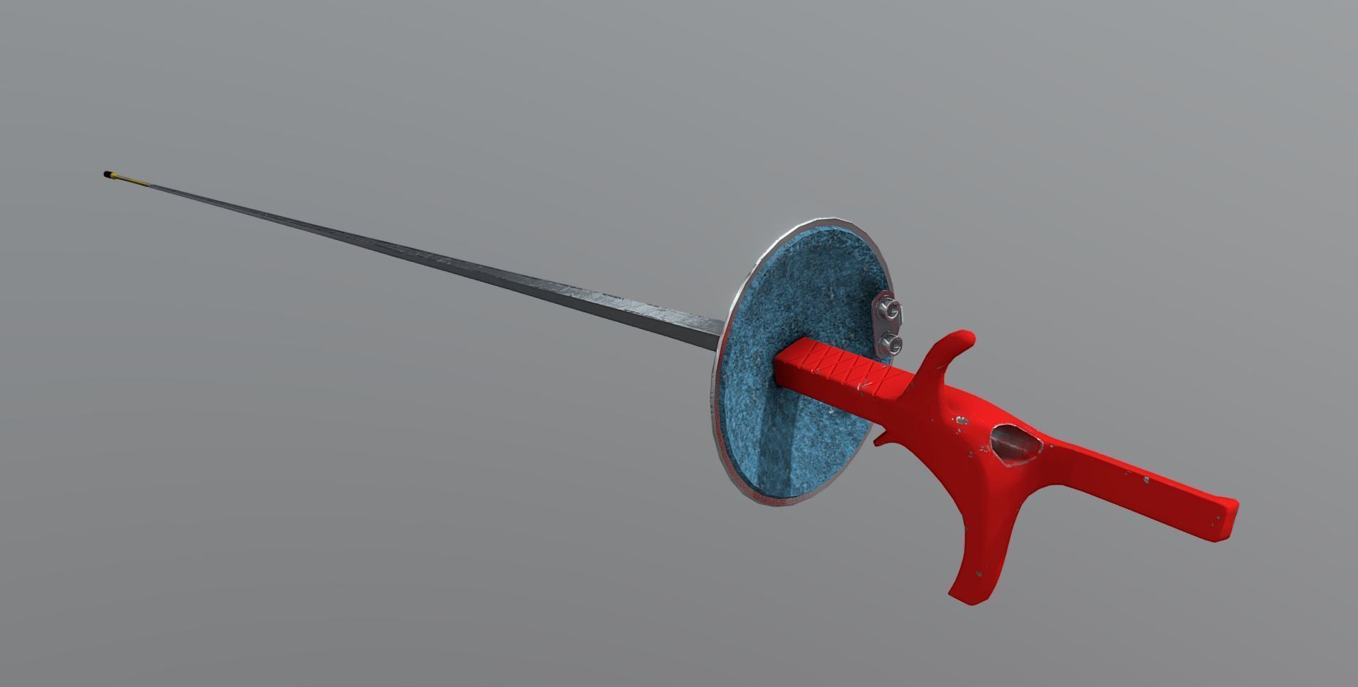3D model A used foil fencing weapon VR / AR / lowpoly CGTrader