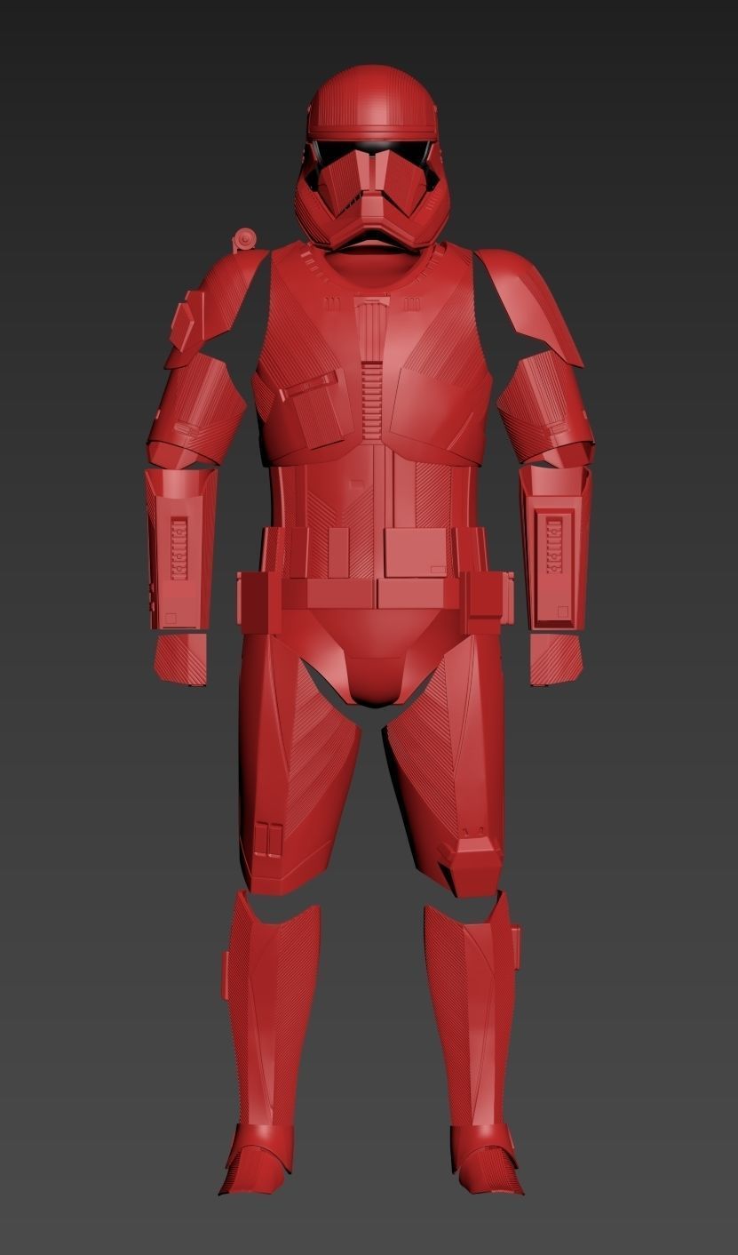 Star Wars EP9 The Rise of Skywalker Sith Trooper Full Armor 3D model 3D ...