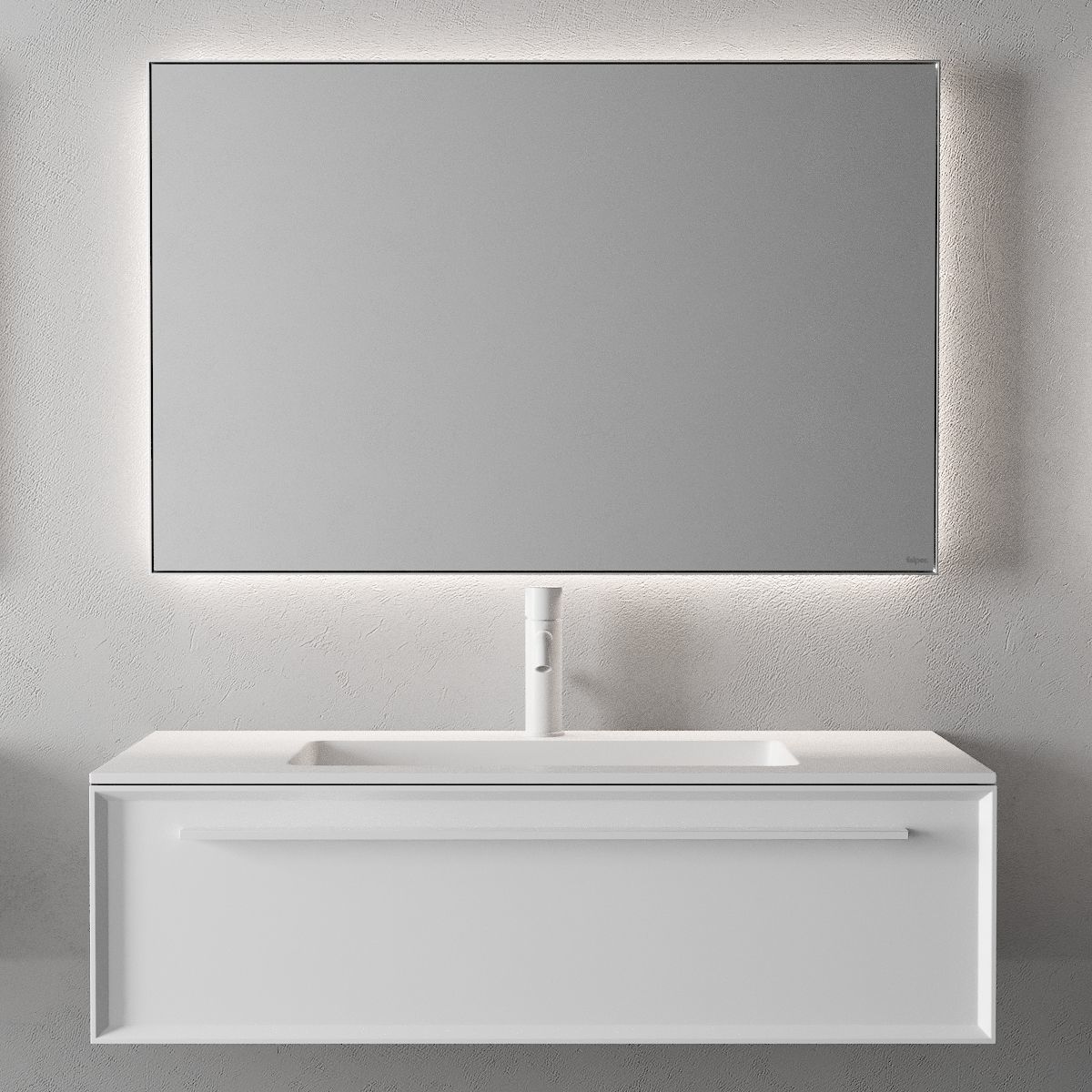 3D model Falper 7 0 Wallmounted vanity unit with drawers VR / AR / low