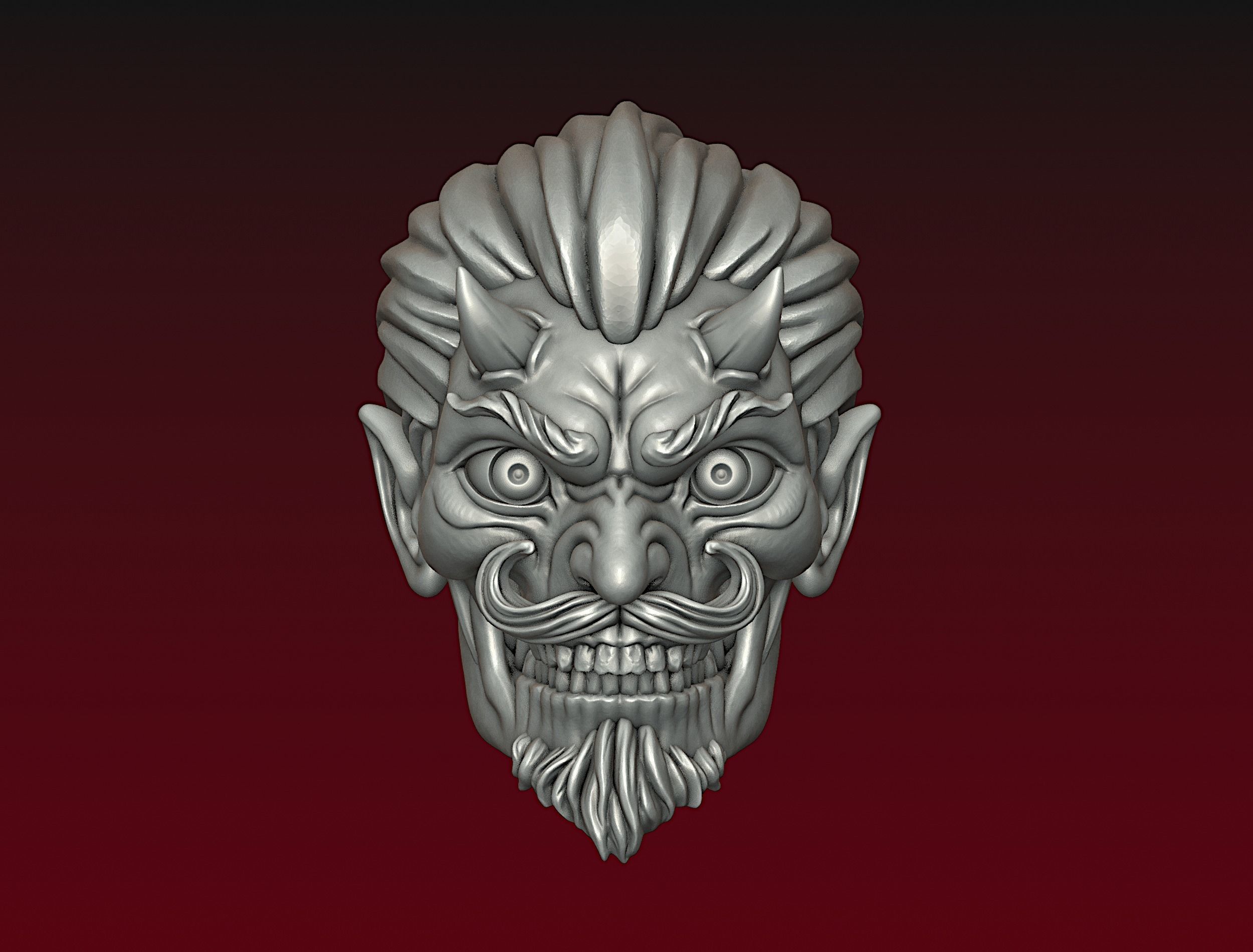 Devil head Demon head