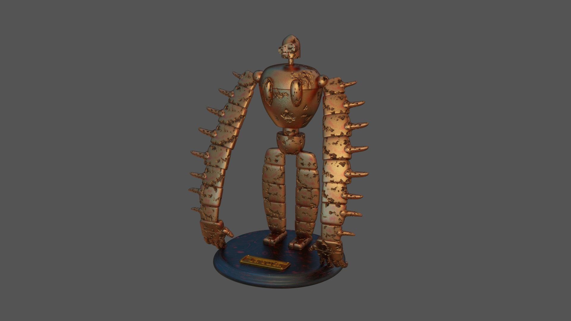 Laputa Robot 3D model 3D printable | CGTrader