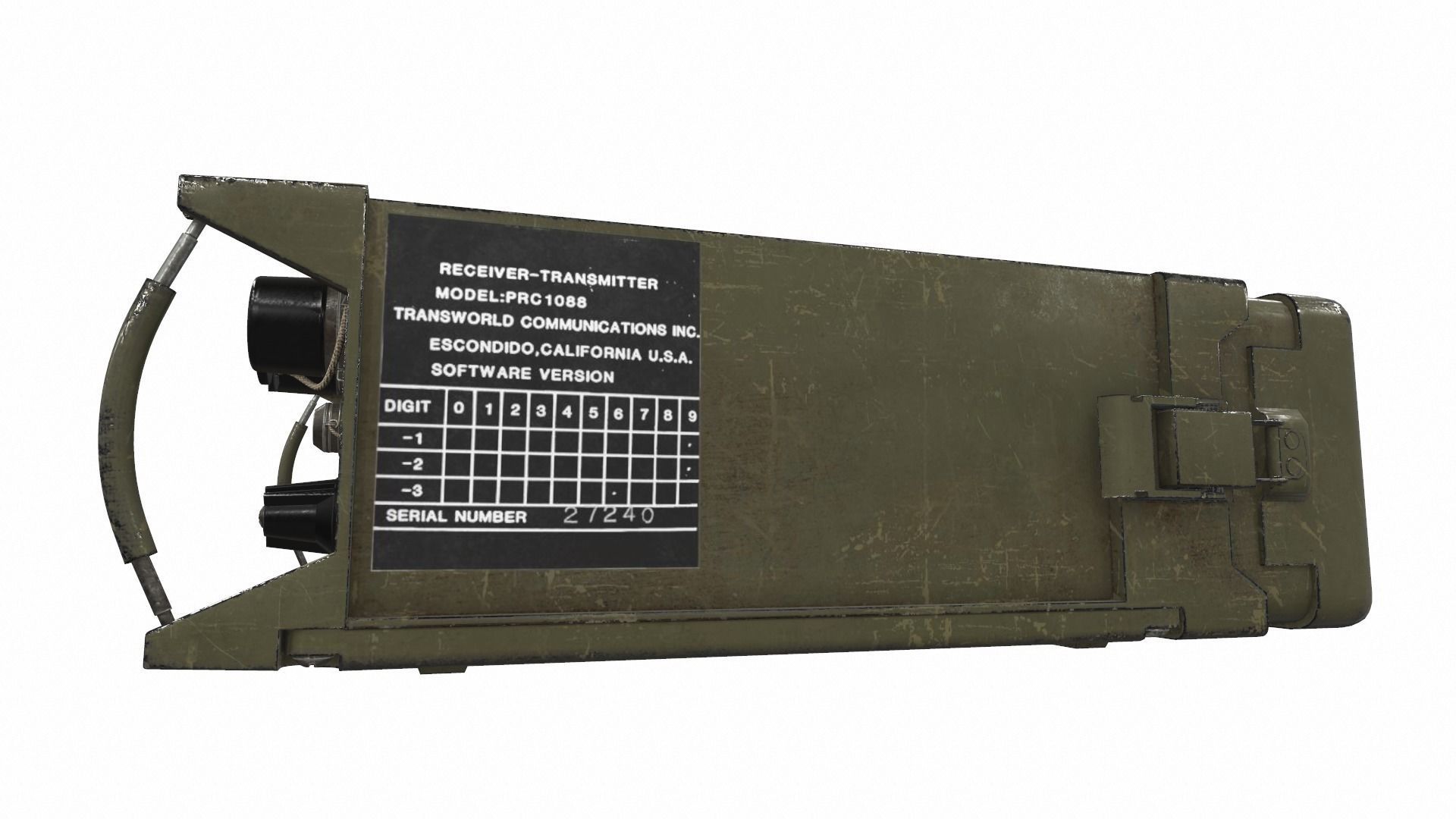 Radio military AN PRC-1088 3D model | CGTrader