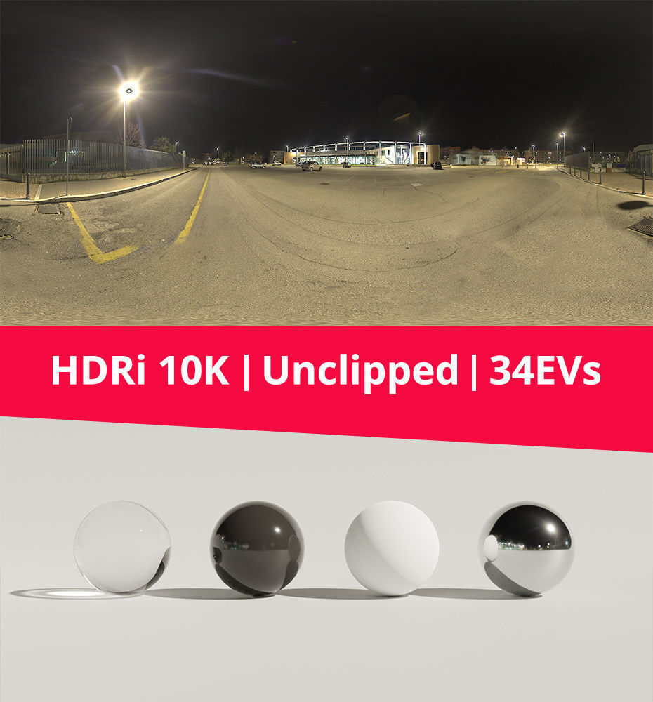 HDRi  Night Lights and Buildings Texture