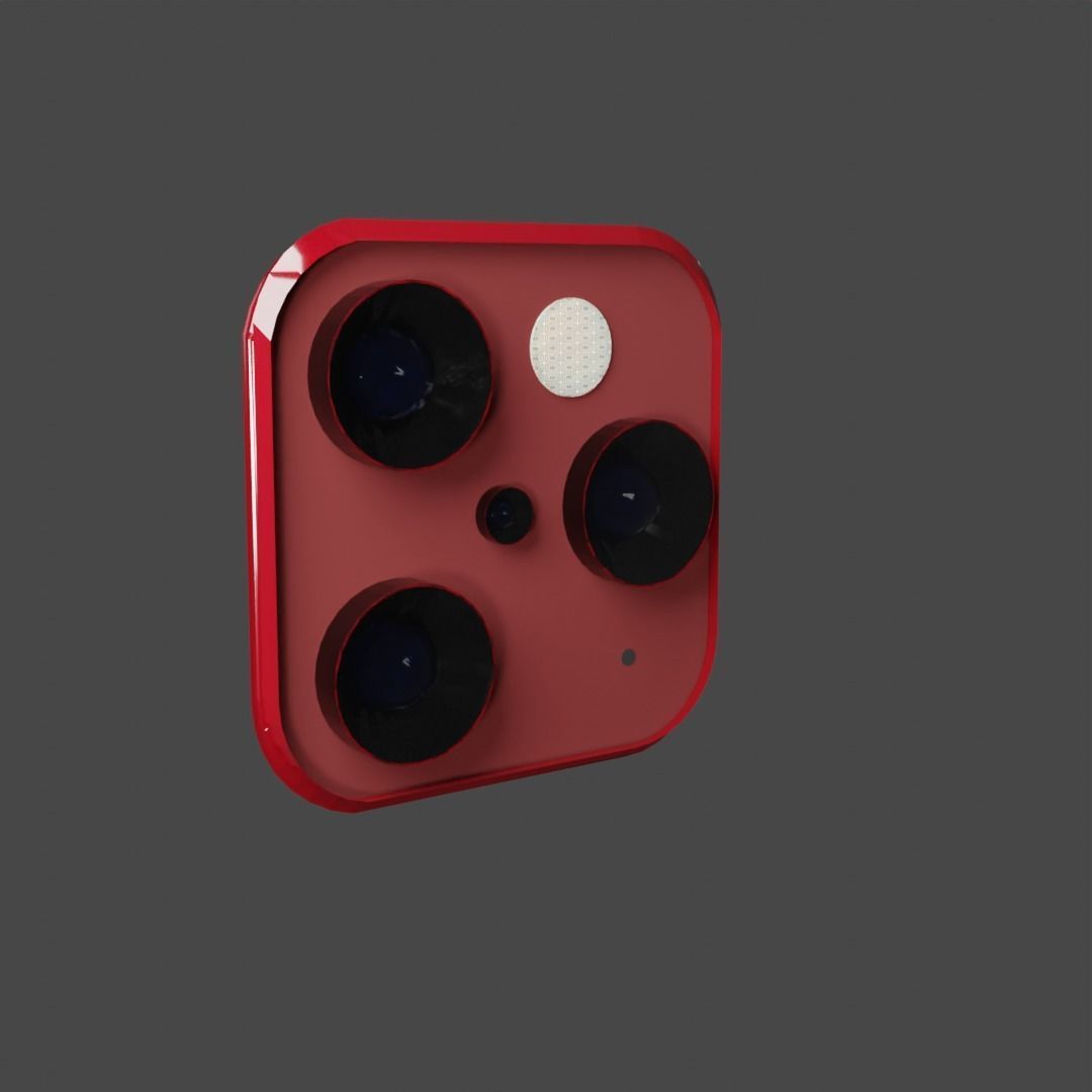 iPhone 12 Red Camera Setup Concept 3D asset CGTrader