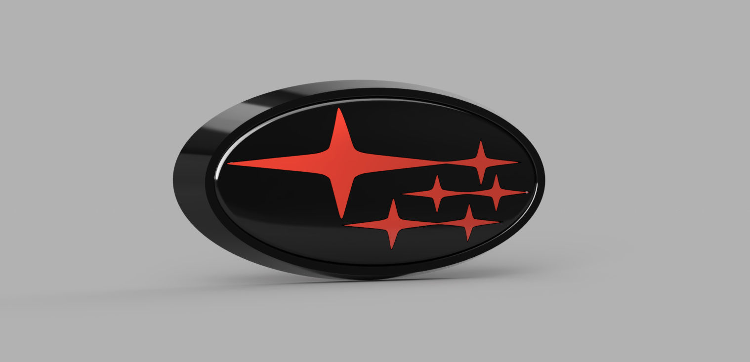 SUBARU IMPREZA EMBLEM LOGO 3D model 3D printable CGTrader