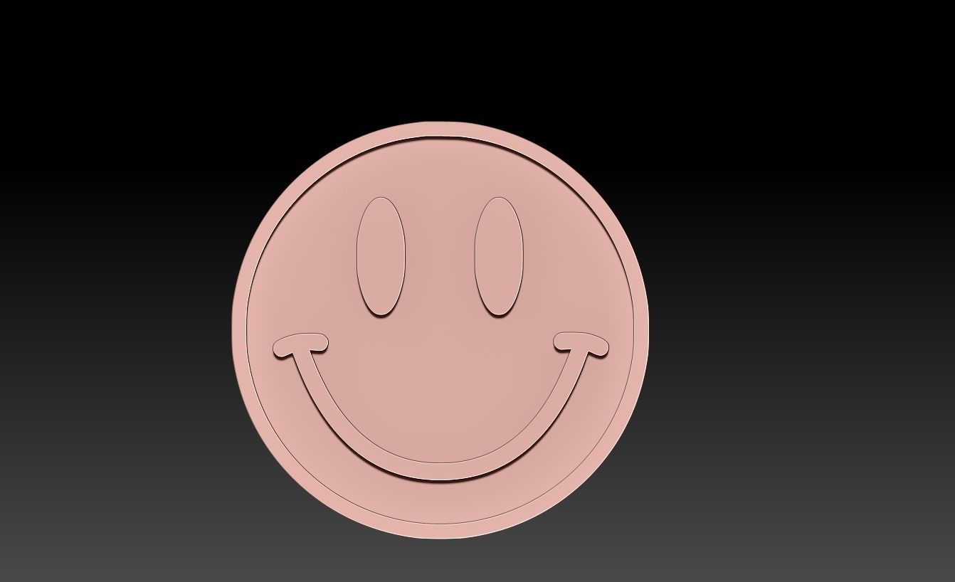 smiley face free 3D model 3D printable CGTrader