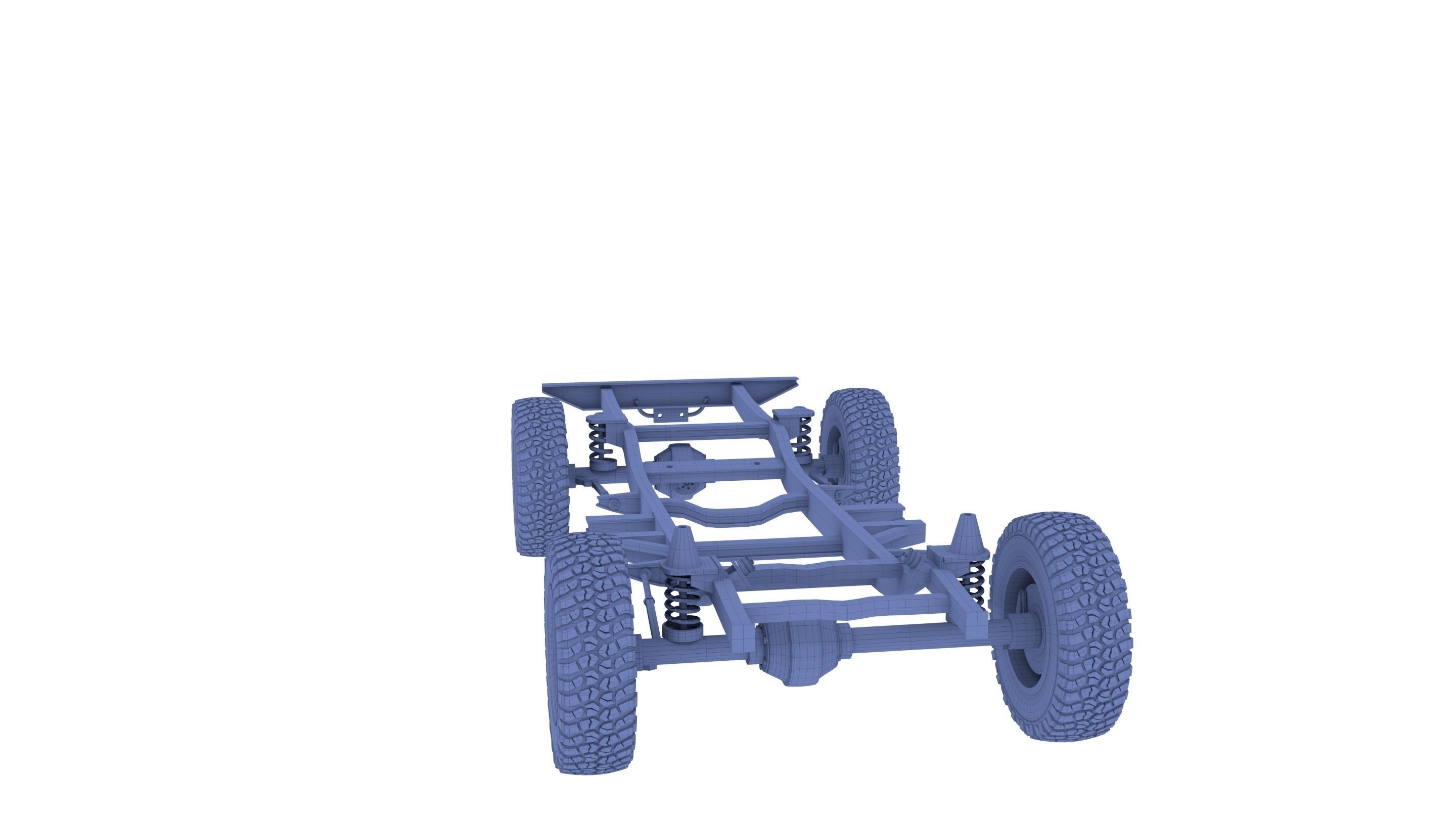 Range Rover Classic Chassis 3D model CGTrader