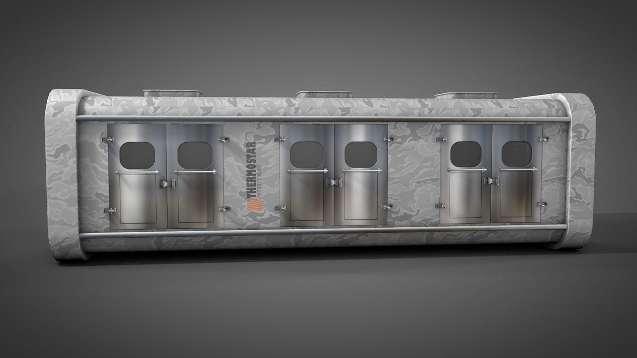 Deep Freeze Container 3D model CGTrader