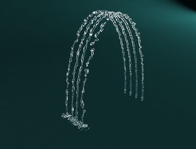 water jets 3D model CGTrader