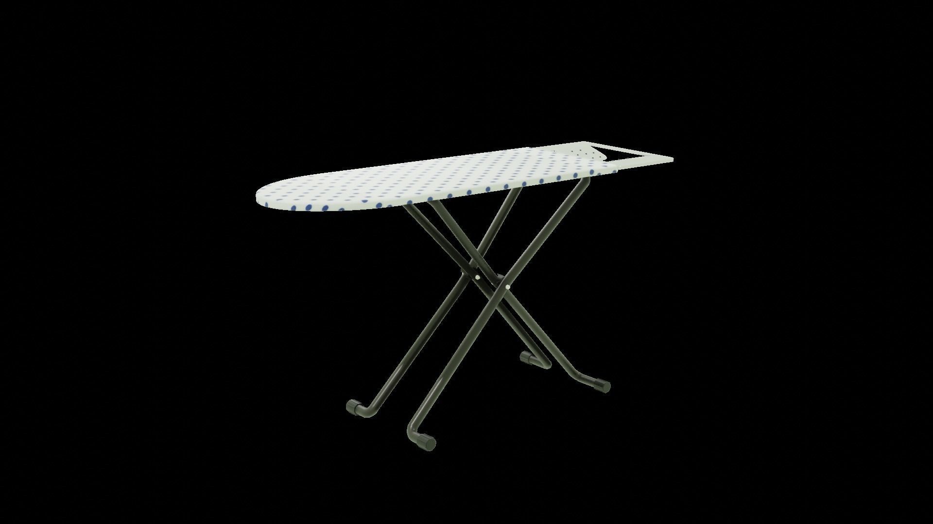 iron and ironing board 3D model