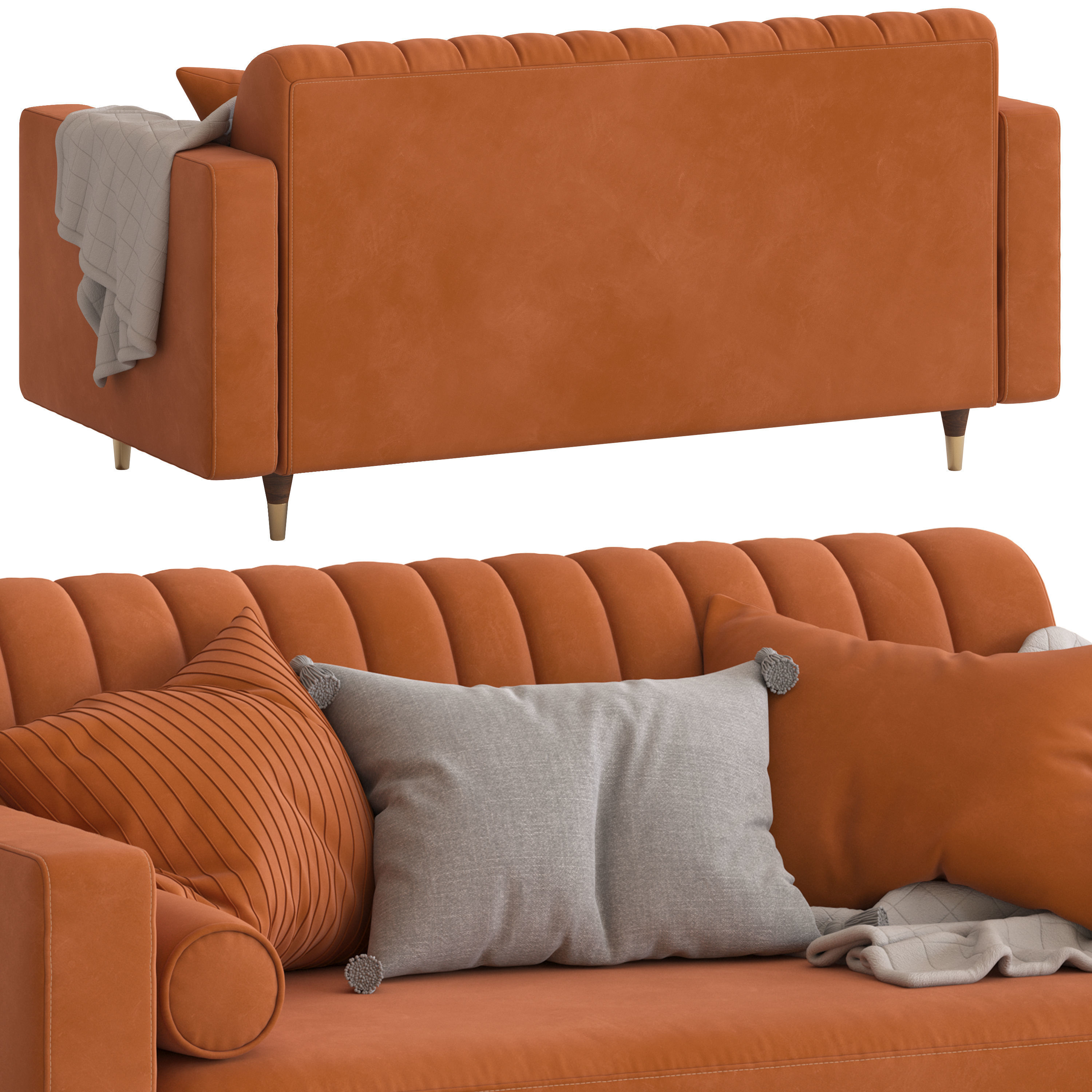 Cult Furniture Belgravia 2Seater Sofa 3D model CGTrader
