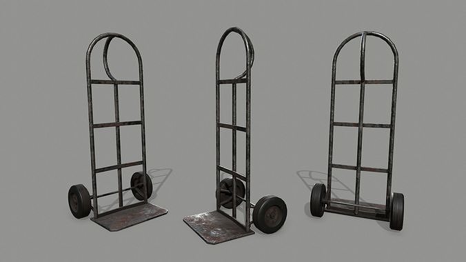 Trolley Low-poly 3D model