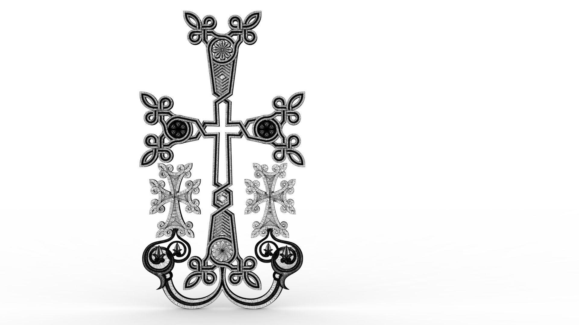 Armenian infinity cross 3D model 3D printable | CGTrader