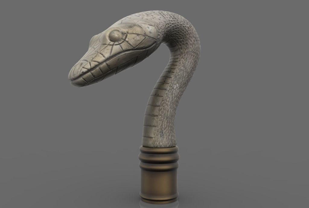 Snake Cane Topper 3D model 3D printable | CGTrader