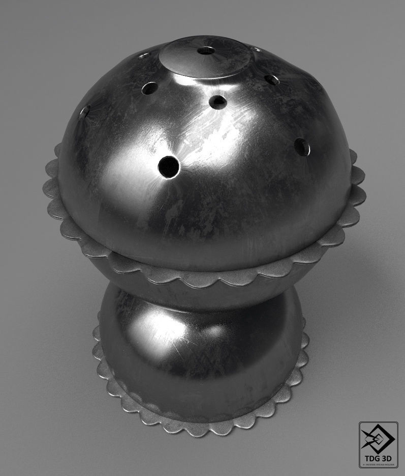 3D asset incense sticks holder CGTrader