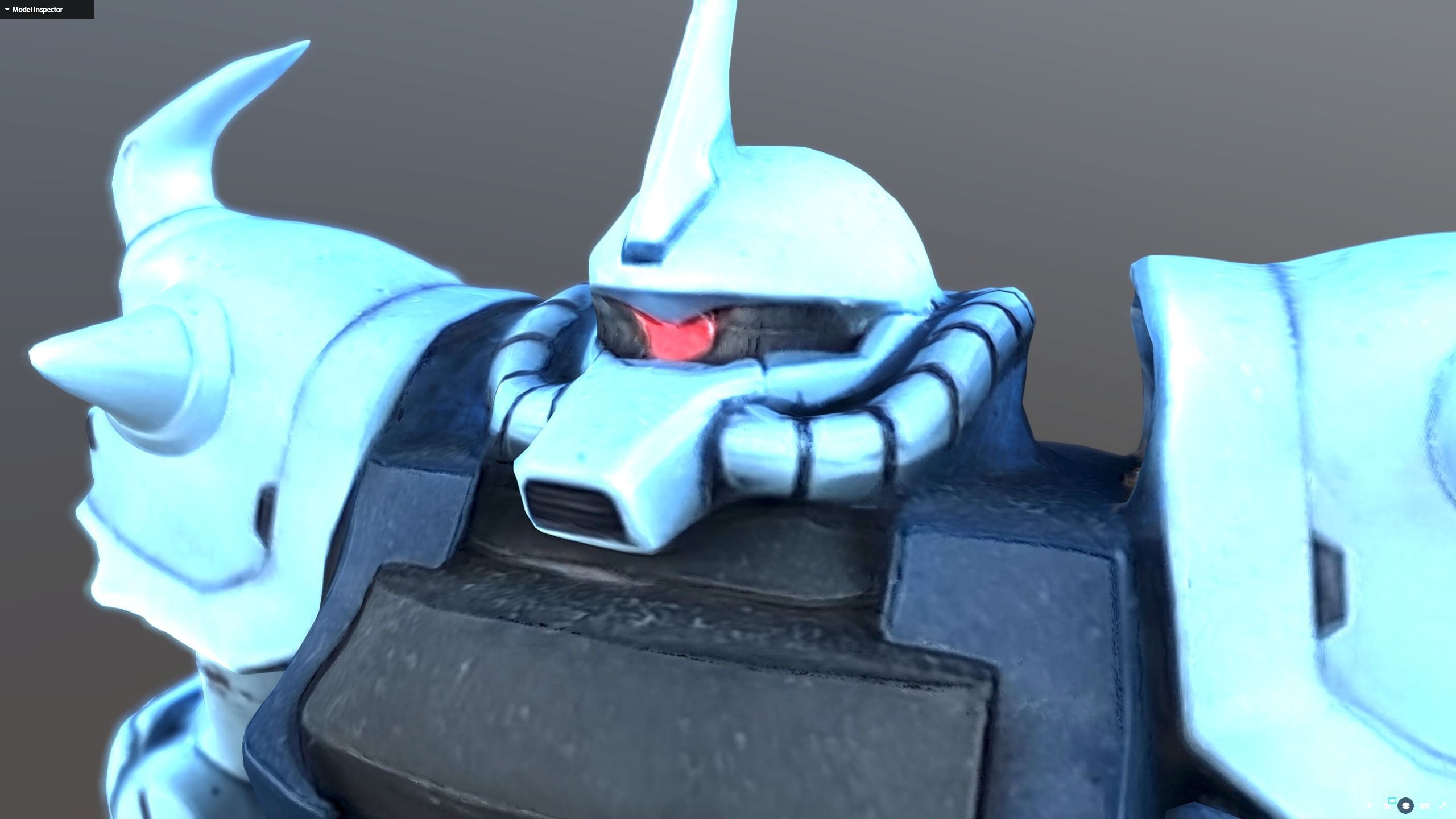 Mobile Suit Gundam Gunpla Gouf 3D scan free 3D model | CGTrader